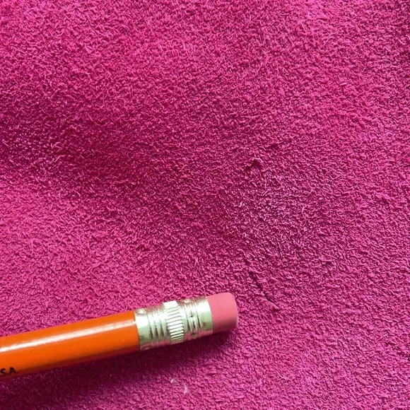 Vintage suede pink Barbie core mini skirt - Picture 4 of 8